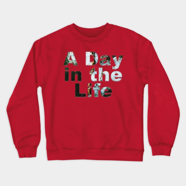 A Day in the Life Crewneck Sweatshirt by afternoontees